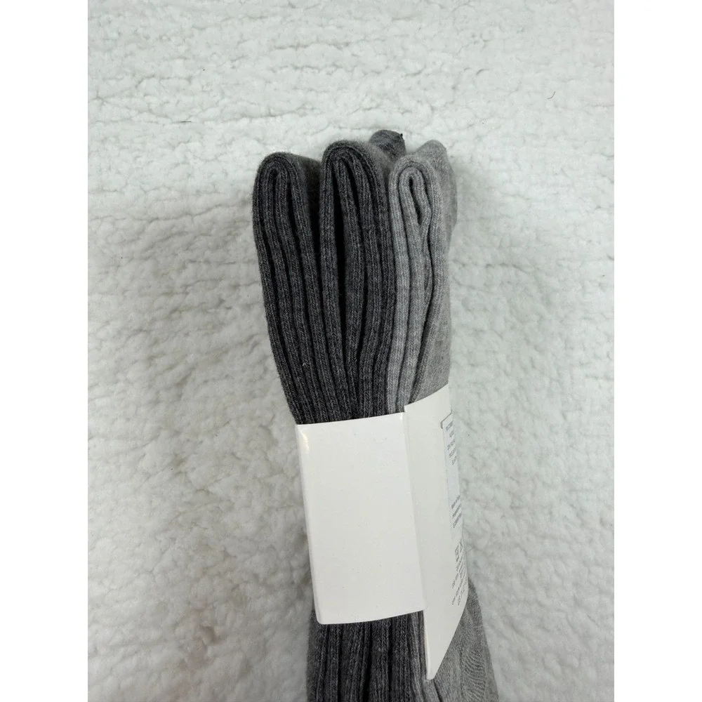 Calvin Klein Men's Crew Socks 3 Pack Gray Cushion Sole Cotton US 7-12 NEW